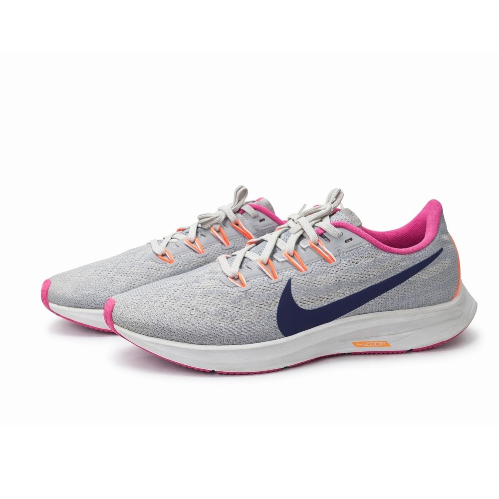 Nike Air Zoom Pegasus 36 Womens Running Shoes Grey Pink CK4473-001 Size 8